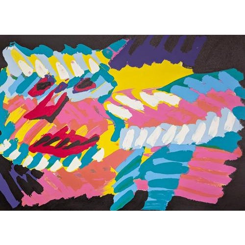 1970s Karel Appel, Pink Cat, 1978, LIthograph For Sale - Image 5 of 6