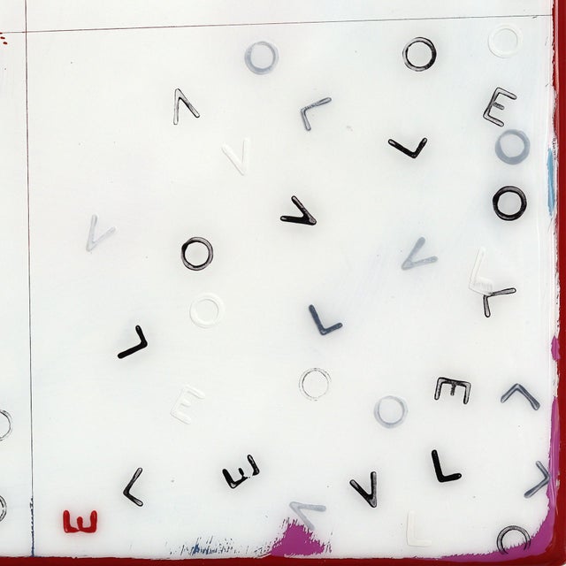 Love Letters 20 - Original Monochrome Minimalist Acrylic and Resin Abstract Art on Wood Panel For Sale In Los Angeles - Image 6 of 9