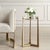 Metal Modern Gold Accent Table For Sale - Image 7 of 7