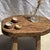 Small Wabi-Sabi Oval Teak Occasional Stool For Sale - Image 17 of 18