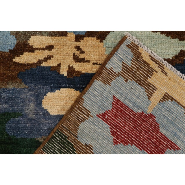 Textile Rug & Kilim’s Contemporary Rug in Multicolor Floral Pattern For Sale - Image 7 of 7