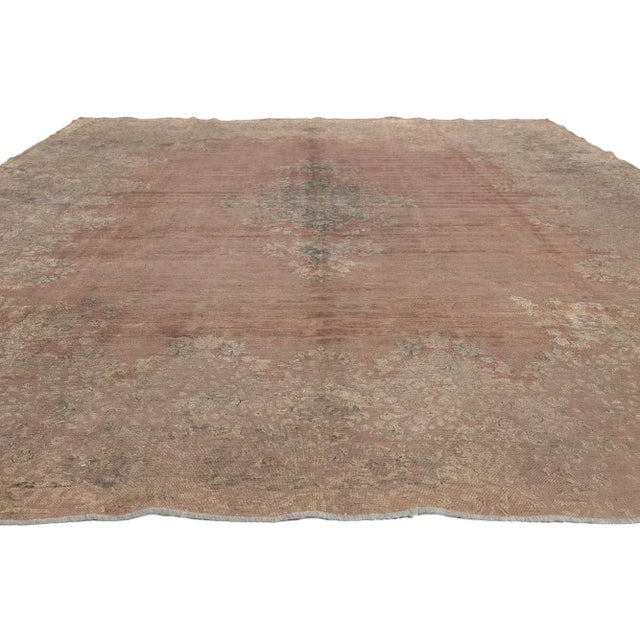 Vintage Modern Industrial Area Rug, 09'04 X 13'06 For Sale - Image 4 of 10