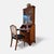 Wood Mid-20th Century Mahogany Secretary with Display Cabinet in King George Style, Set of 2 For Sale - Image 7 of 7