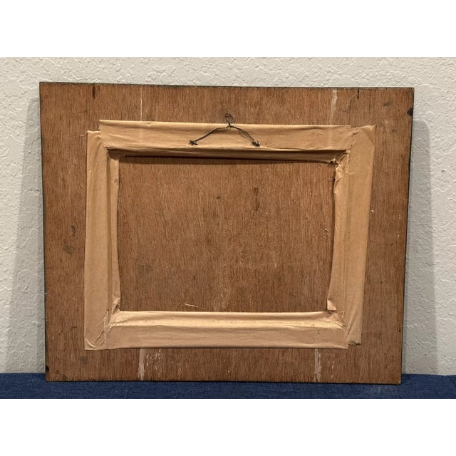 1970s 1972 Abstract Seated Figures Oil Painting by Listed Artist Edgardo Sarmiento For Sale - Image 5 of 5