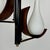 Black Pendant Light in Teak with Milk Glass and Brass, 1960s For Sale - Image 8 of 10