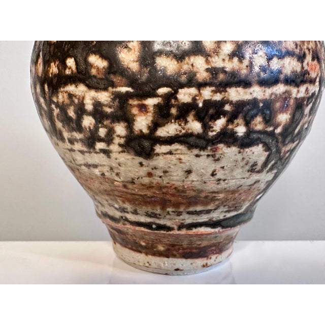 Rustic Studio Ceramic Art Single Flower Vase by Gillian Dodds, Australia, 1970s For Sale - Image 3 of 14