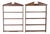 Vintage Wooden Wall Mounted Plate Racks—A Pair For Sale