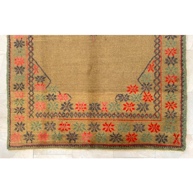 Hand-Knotted Antique Oushak Rug Circa 1900 High Pile Turkish Rug - 5'9" X 8'10" For Sale - Image 10 of 12