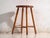 Vintage Wooden Stool with Round Seat, Central Europe, 1950 For Sale - Image 5 of 6