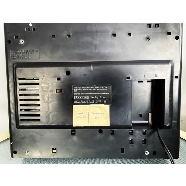 Vintage Bruns Derby 600 Turntable, GDR, 1970s For Sale - Image 11 of 14