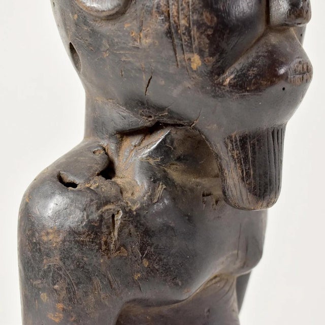 Early 20th Century Temne Seated Figure For Sale - Image 10 of 11