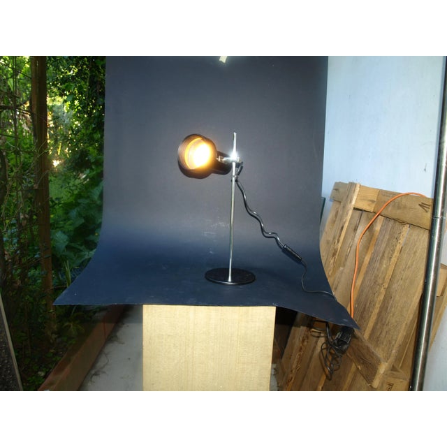Black Metal Table Lamp, 1960s For Sale - Image 8 of 18