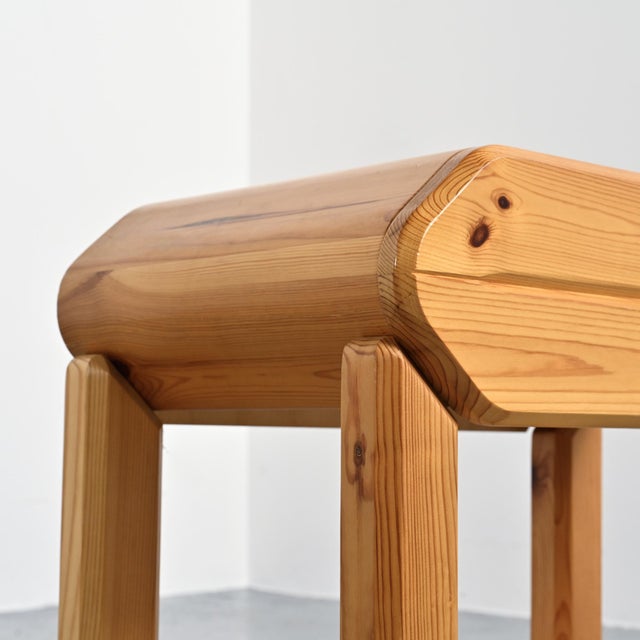 Wood Pine Bedside Tables by Maison Regain, 1970, Set of 2 For Sale - Image 7 of 12