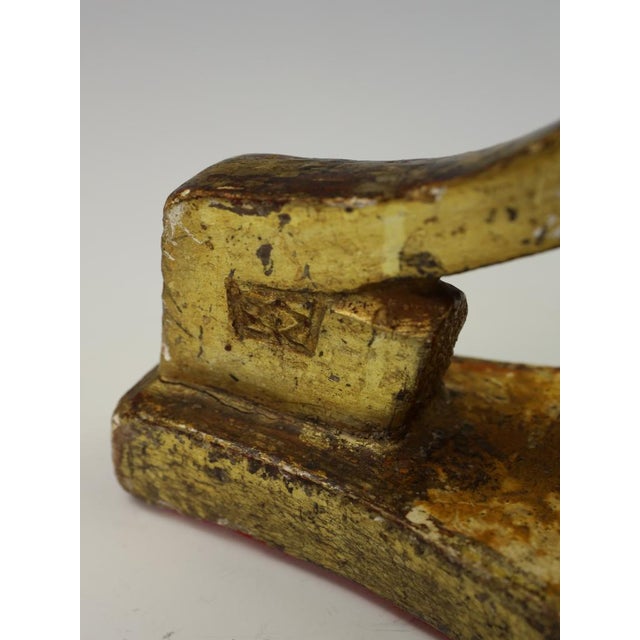 18th-Century Neoclassical Italian Giltwood and Polychrome Candlestick, 1800 For Sale - Image 9 of 18