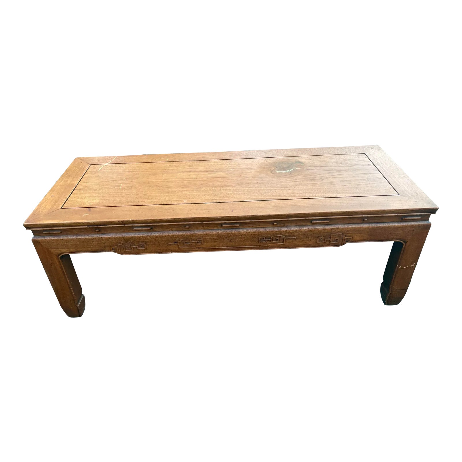 George's 木製テーブル Late 20th Century Vintage George Zee Hand Carved Asian Low