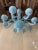 Blue Matte Light-Blue Murano Style Glass Chandelier from Simoeng For Sale - Image 8 of 13