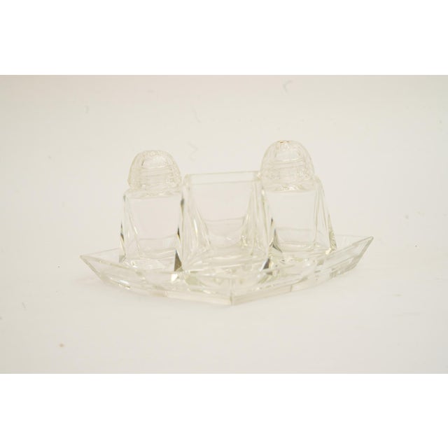 Art Deco Glass Salt and Pepper with Toothpick Holders, Vienna, 1920s For Sale - Image 6 of 17