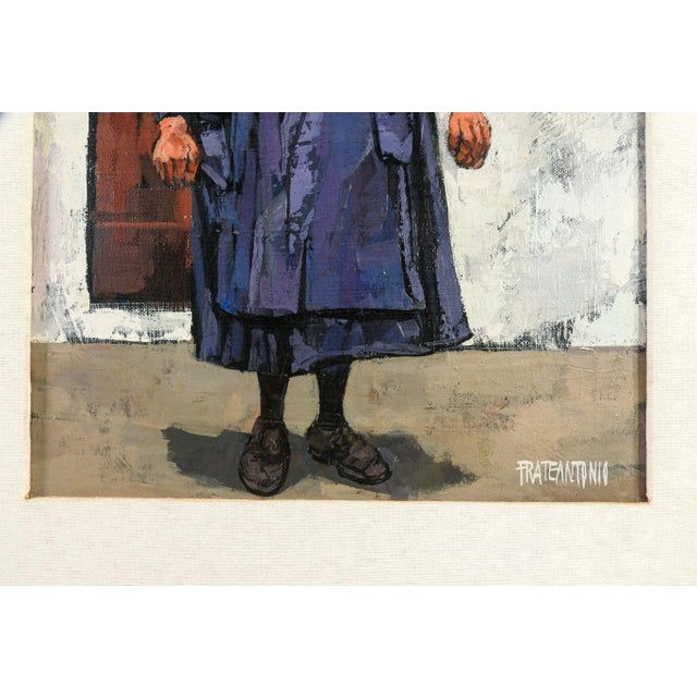 Corrado Frateantonio, Sulla Soglia, Painting, Framed For Sale - Image 4 of 8