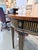 Wood Antique Neoclassical Marquetry Demilune Console Table For Sale - Image 7 of 9