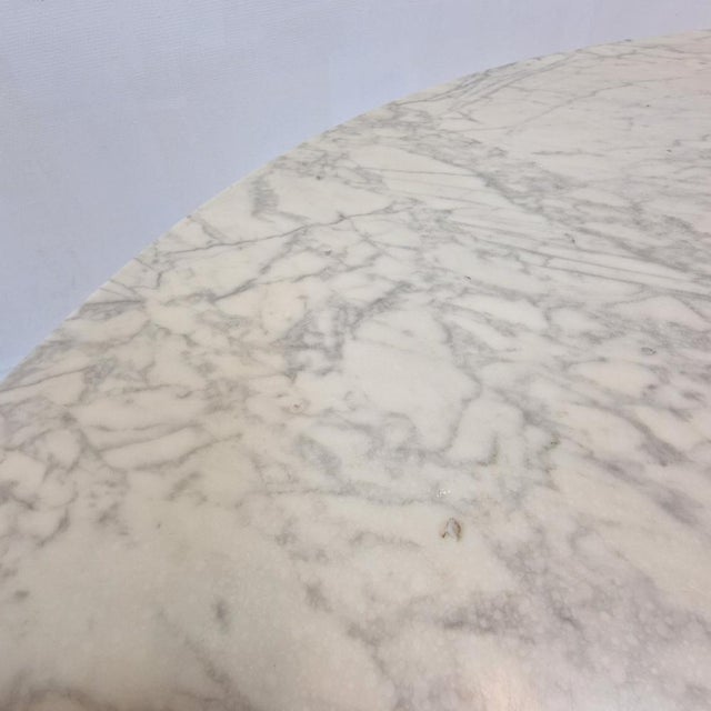 Marble Dining Table with Chairs by Eero Saarinen for Knoll, 1960s, Set of 6 For Sale - Image 10 of 18