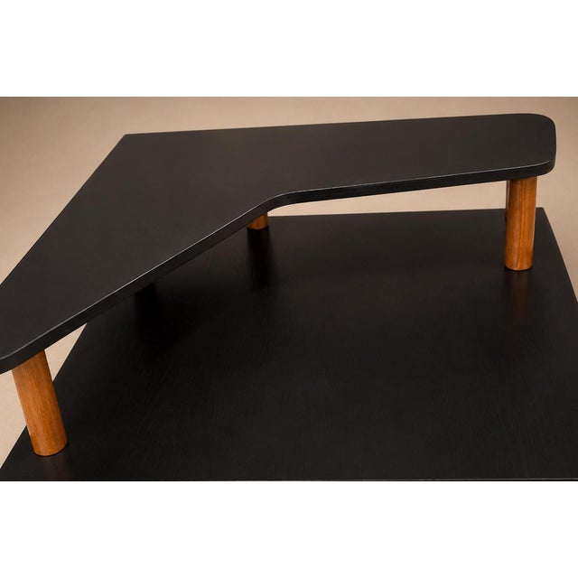 Brazilian Modern Two-Tier Accent Table in Marine Plywood by José Zanine Caldas, Brazil, 1950s For Sale - Image 16 of 18