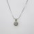 Mid 20th Century Vintage Round Brilliant Cut Diamond & 14K White Gold Pendant Necklace For Sale - Image 5 of 12