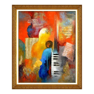 Late 20th Century Abstract of Music, Arbe Berberyan For Sale