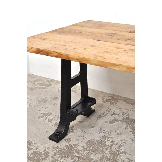 Black Industrial Dining Table, 1950s For Sale - Image 8 of 13