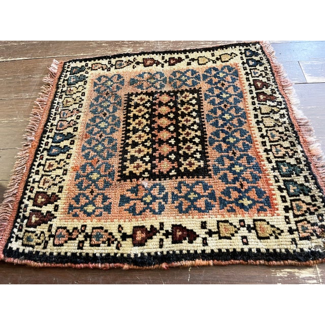 Tribal Antique Handmade Azerbaijan Rug/ Bag, 16" X 18" For Sale - Image 3 of 6