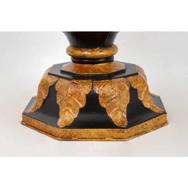 Black Vintage Trophy Lamp With Man Playing Trumpet in Black and Gold Color For Sale - Image 8 of 9