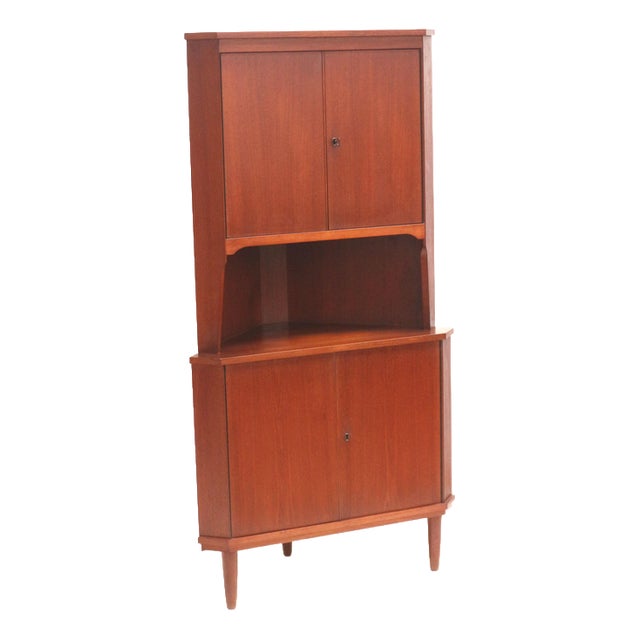 Vintage Danish Corner Cabinet, 1960s For Sale