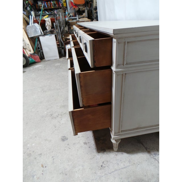 Gustavian Style Unique 11 Drawer Dresser For Sale - Image 9 of 10