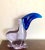 Purple and Cobalt Blue Mouth Blown Art Glass Pelican Figurine For Sale - Image 4 of 6