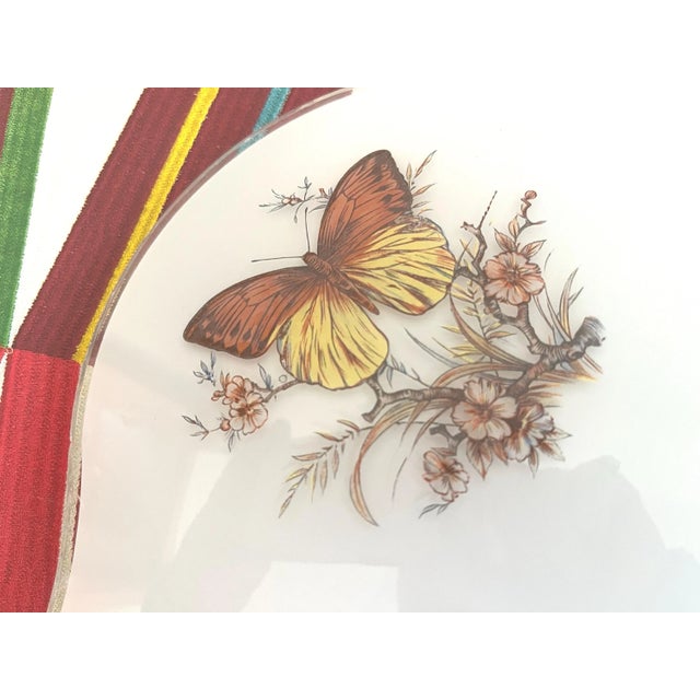 Metal Mid 20th Century Butterflies Flush Light For Sale - Image 7 of 18