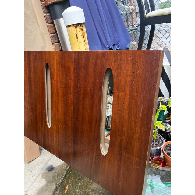 1970s Wooden Carved Headboard, Queen Size For Sale - Image 4 of 4