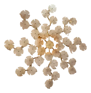 Murano Art Glass and Brass Chandelier / Wall Light, 2000