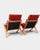 Mid-Century Modern Danish Laxy Lounge Chairs with Ottomans from Skipper Furniture, 1970s, Set of 4 For Sale - Image 3 of 10