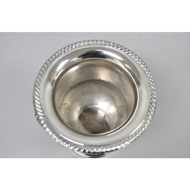 Vintage Silver Plated Trophy Cup Urn Champagne Chiller Ice Bucket 10 Anniversary For Sale - Image 9 of 16