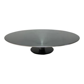 Vincenzo Maiolino Ovni ø.90 Cocktail Table With Smoked Glass for Roche Bobois For Sale