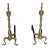 Brass Andirons - A Pair For Sale