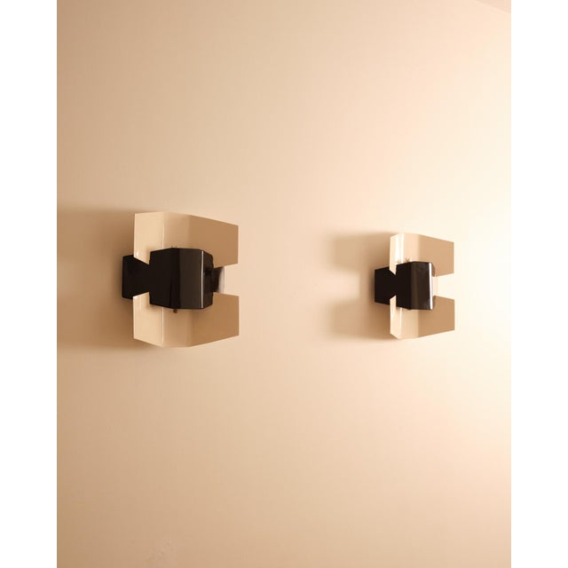 Metal Wall Sconces, France, 1960s, Set of 2 For Sale - Image 7 of 7