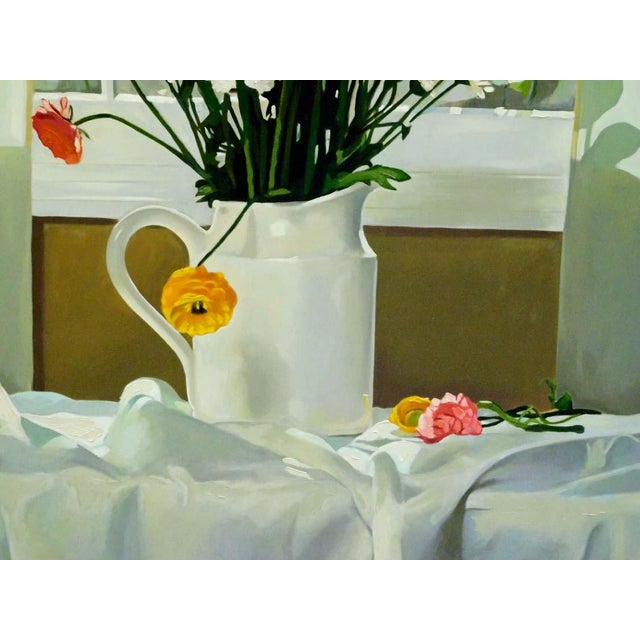 Impressionist Thomas Stiltz "The White Pitcher" Flower H. Signed W/Custom Frame For Sale - Image 3 of 6