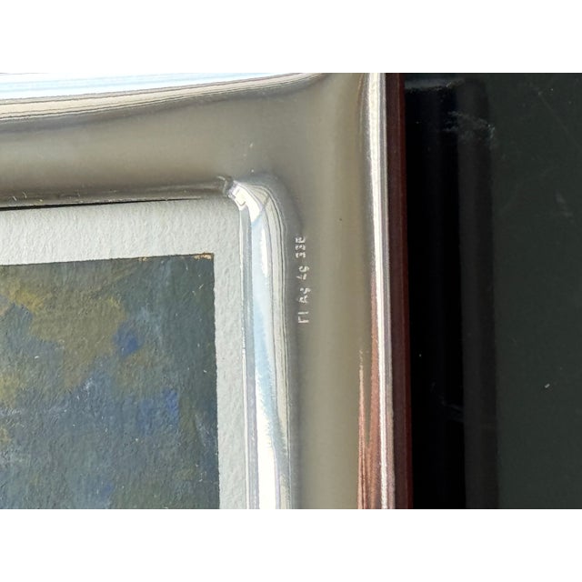 Wood Contemporary Original Gouache Landscape, Framed For Sale - Image 7 of 11