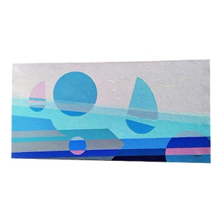 Veronelli Leopolda, Large Painting, 1977 For Sale