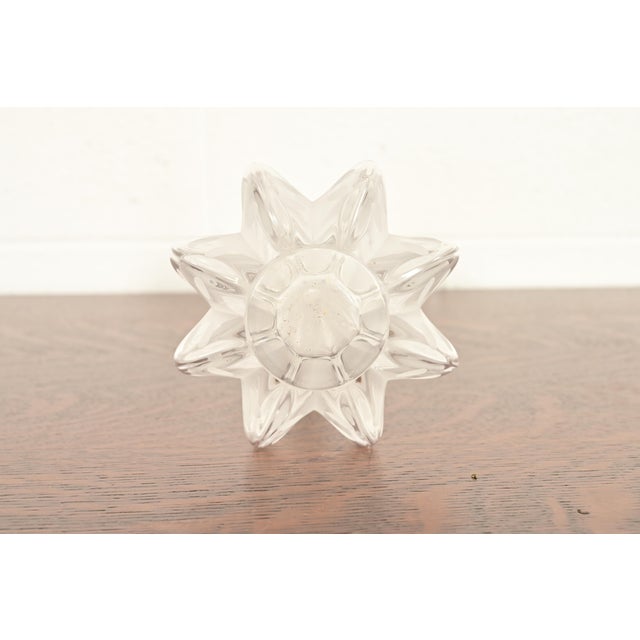 Lalique Paris Marie-Claude Soliflore Frosted Crystal Vase For Sale - Image 9 of 12