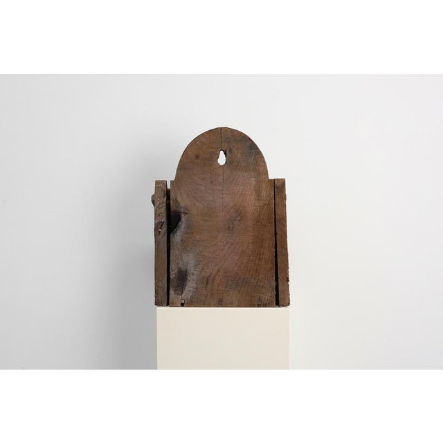 Antique French Oak Wall Salt Box, France, 1850 For Sale - Image 6 of 14