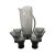 1960s Mid-Century Modern Morgantown Glass “Normandie” Smoke Gray Pitcher & Six Glasses - 7 pcs For Sale - Image 4 of 10