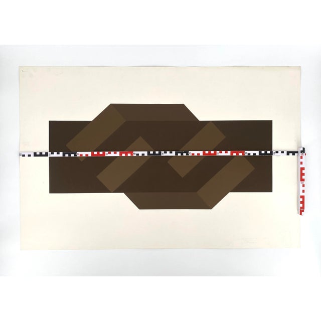 Joachim Albrecht, Concrete Composition, 1969, Color Screen Print For Sale - Image 12 of 13