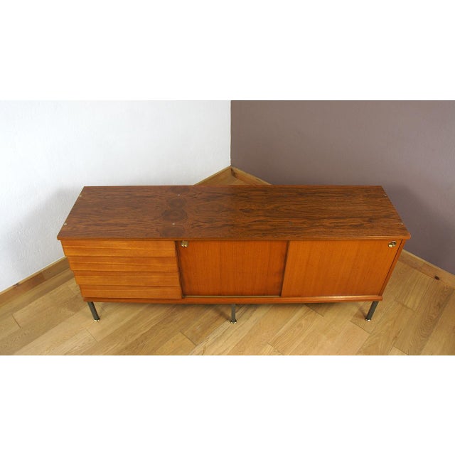 1960s Teak Sideboard by Louis Paolozzi for Monopoly, 1960 For Sale - Image 5 of 11