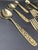 Gold Vintage 1950s International Silver Co. "Americana Golden Heritage" Flatware - 21-Piece Collection For Sale - Image 8 of 18